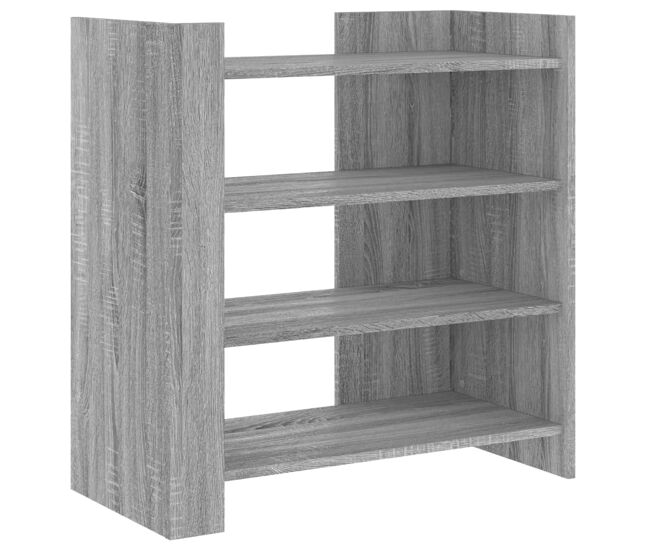 Aparador - mueble de almacenamiento de madera de ingeniería gris sonoma 73,5x35x75 cm es3466