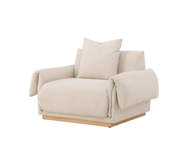 Sillón mollosund 95x118x82 beige