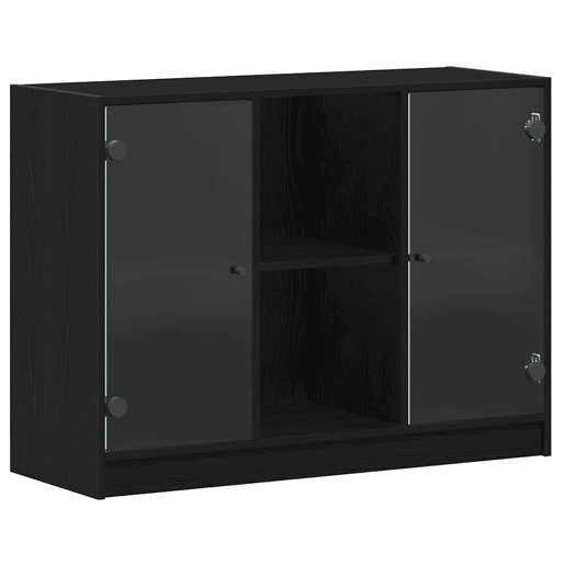Bufete - Móvei de apoio Carvalho Preto 100 x 37 x 75.5 cm pt4948