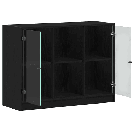 Bufete - Móvei de apoio Carvalho Preto 100 x 37 x 75.5 cm pt4948