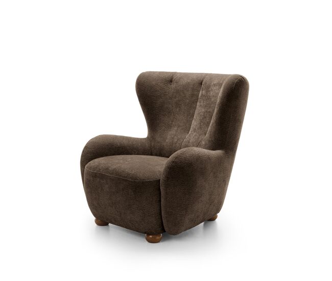 Sillón ciro 88x100x91 marrón