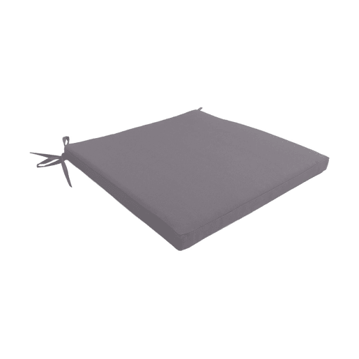 Almofada para cadeira de jardim, set de 4 Cinza - 40x40x4 cm