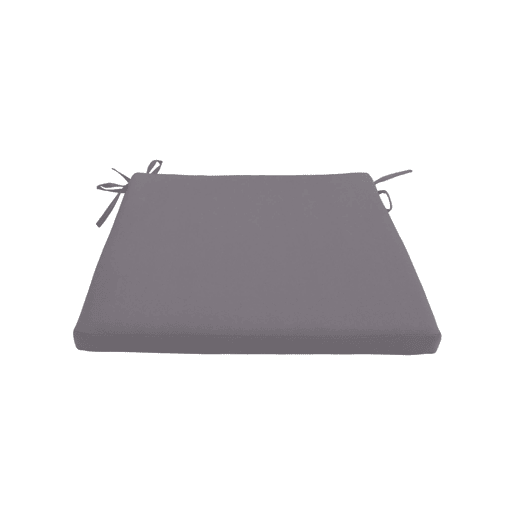 Almofada para cadeira de jardim, set de 4 Cinza - 40x40x4 cm