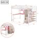Cama alta para niños 252x146 Cama alta para niños 252x146 Blanco