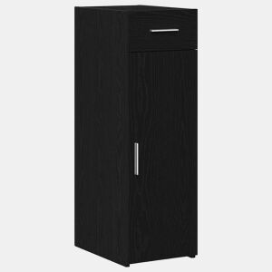 Bufete - Móvei de apoio com gaveta Carvalho Preto 30 x 42,5 x 93 cm pt1792