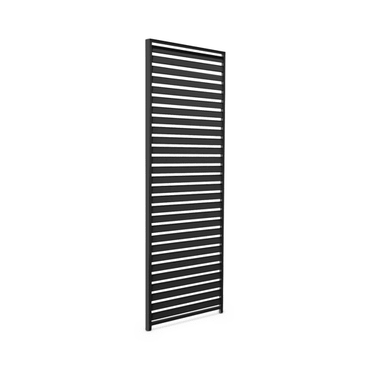 Conjunto de 3 persianas de 1.3m para pérgola bioclimática de alumínio Antracite - 123.5x6x236 cm