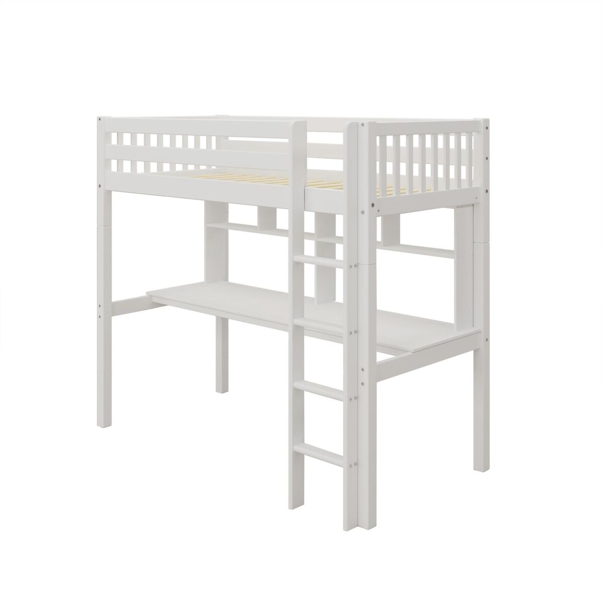 Cama alta infantil nordic dream 209x106x183 blanco