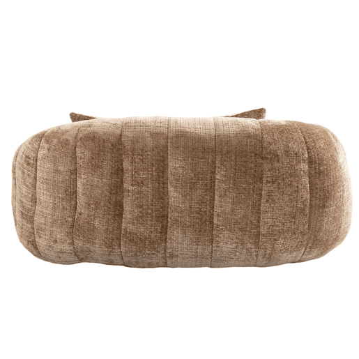 Sofá puff individual - assento confortável e encosto alto, para interior e exterior - cor café