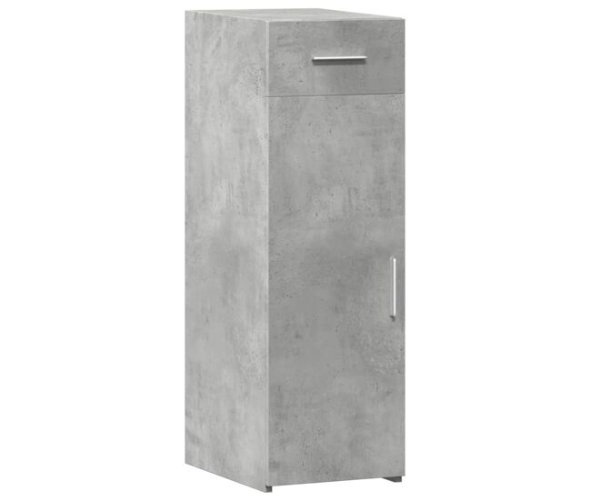 Aparador - mueble de almacenamiento de madera de ingeniería gris hormigón 30x42,5x93 cm es3285