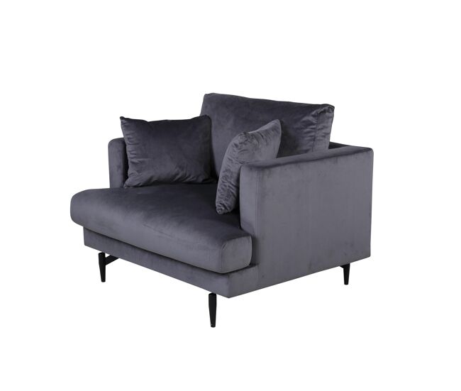 Sillón sofia 104x92x82 gris