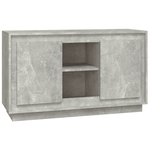 Aparador - Bufete - Móvei de apoio 102x35x60 cm derivados de madeira cinzento cimento pt2639