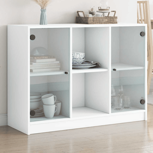Aparador - Bufete - Móvei de apoio 102x37x75,5 cm derivados de madeira branco pt4355