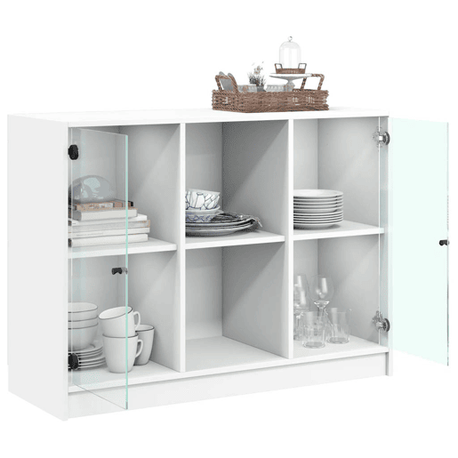 Aparador - Bufete - Móvei de apoio 102x37x75,5 cm derivados de madeira branco pt4355