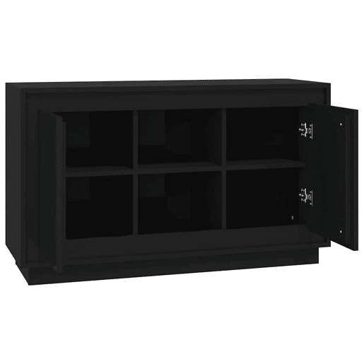 Aparador - Bufete - Móvei de apoio 102x35x60 cm derivados de madeira preto pt2941