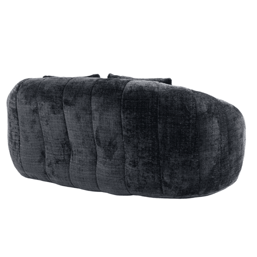 Sofá Puff - Assento confortável e resistente, encosto alto, interior e exterior - Preto