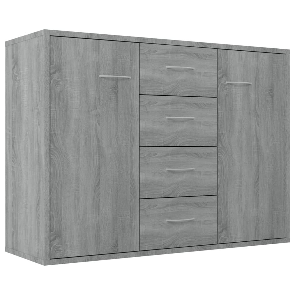 Aparador - Mueble de almacenamiento 88 Roble/ Gris