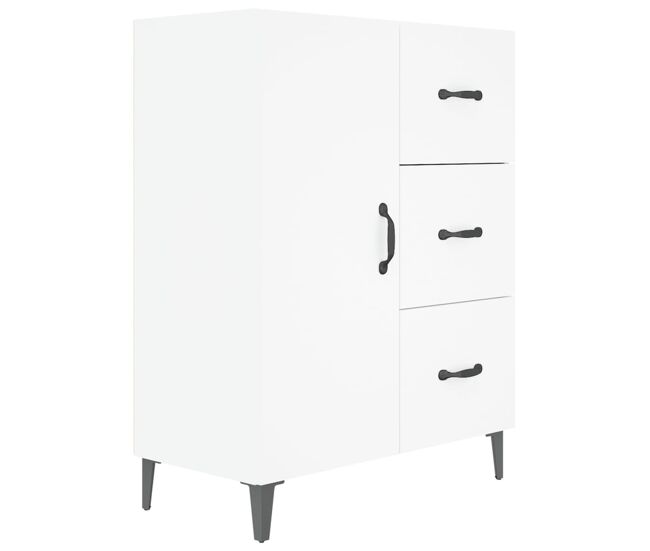 Aparador - mueble de almacenamiento de madera de ingeniería blanco 69,5x34x90 cm es3170