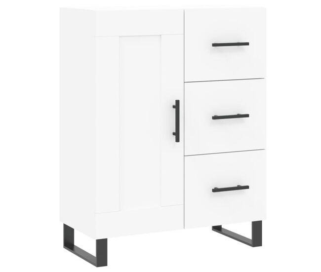 Aparador - mueble de almacenamiento de madera de ingeniería blanco 69,5x34x90 cm es3205