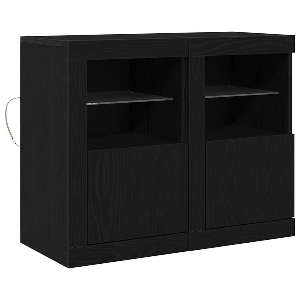 Aparador - Mueble de almacenamiento 2 pcs 41 Negro