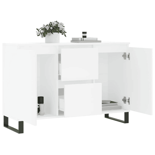 Aparador - Bufete - Móvei de apoio 101,5x35x70 cm derivados de madeira branco pt3138