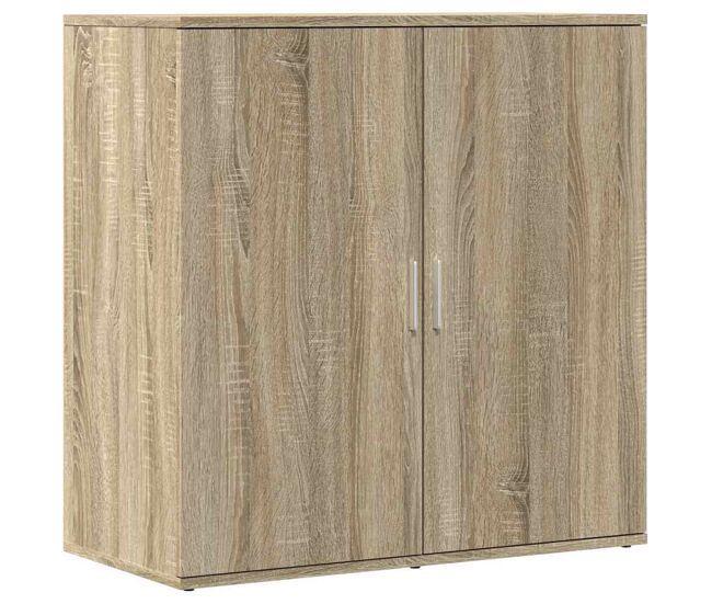 Aparador - mueble de almacenamiento de madera de ingeniería roble sonoma 79x38x80 cm es3786