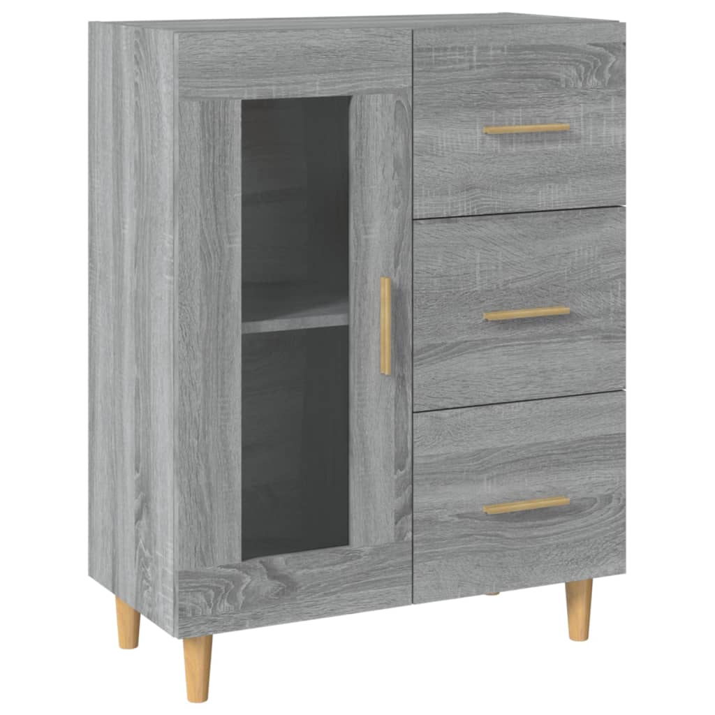 Aparador - Mueble de almacenamiento 69 Roble/ Gris