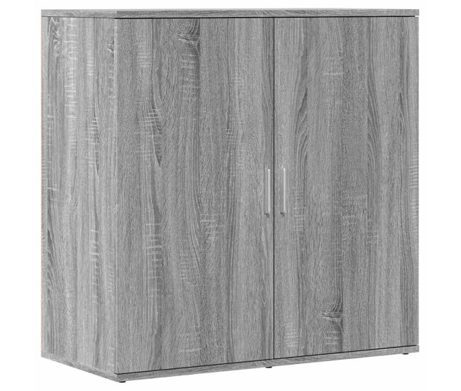 Aparador - mueble de almacenamiento de madera de ingeniería gris sonoma 79x38x80 cm es3468
