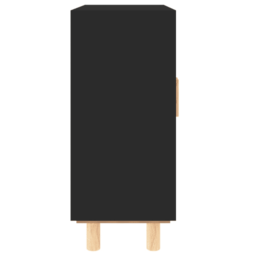 Aparador - Bufete - Móvei de apoio 60x30x70 cm pinho maciçovime natural preto pt4813