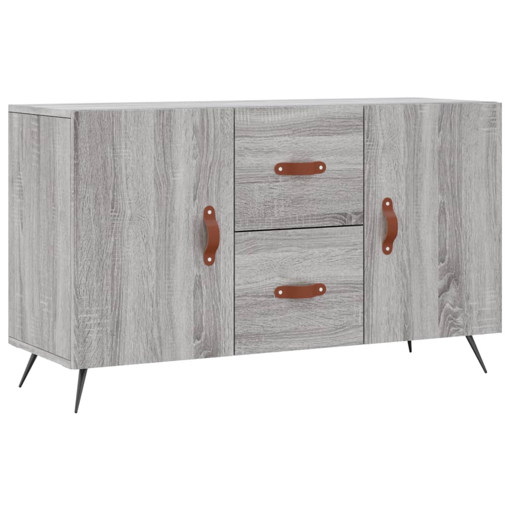 Aparador - Mueble de almacenamiento 100 Roble/ Gris