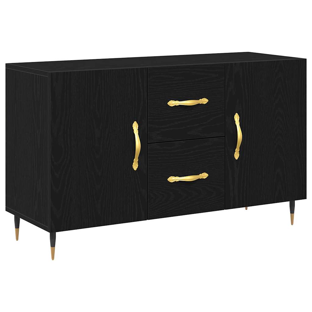 Aparador - Mueble de almacenamiento 100 Negro/ Madera