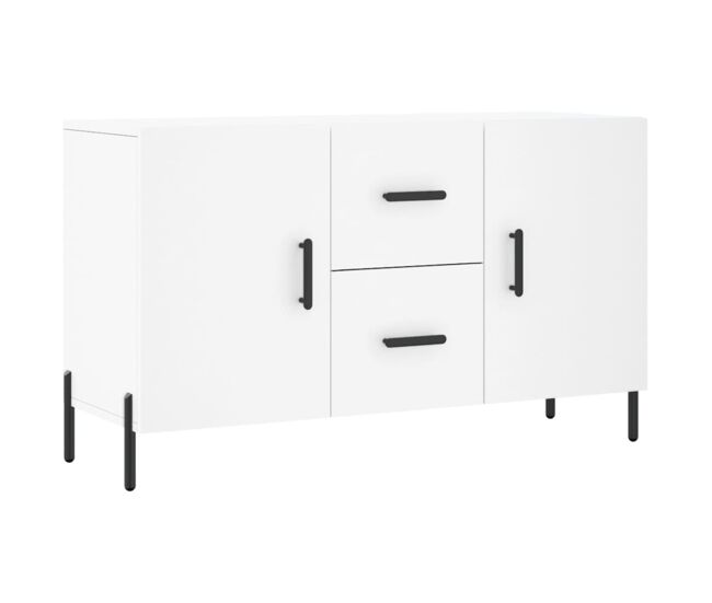 Aparador - mueble de almacenamiento de madera de ingeniería blanco 100x36x60 cm es3133