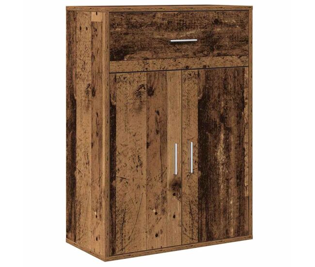Aparador - mueble de almacenamiento madera vieja 60 x 30 x 84 cm madera de ingeniería es4694