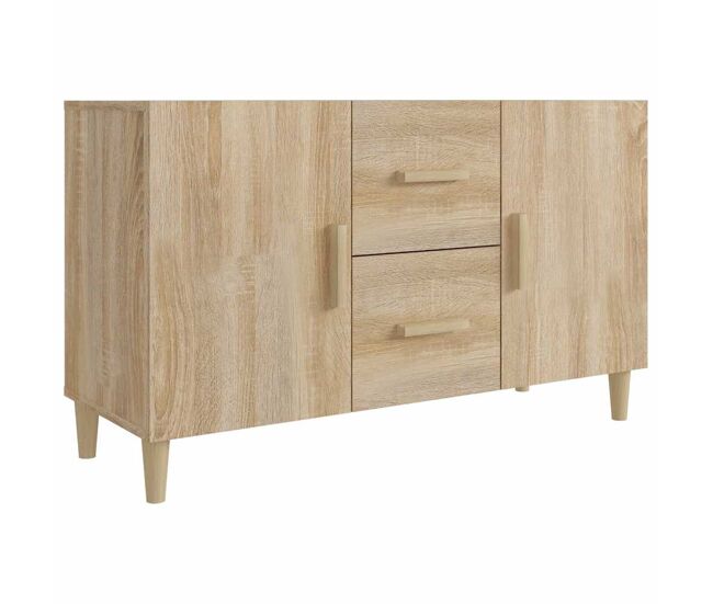 Aparador - mueble de almacenamiento de madera de ingeniería roble sonoma 100x36x60 cm es3711