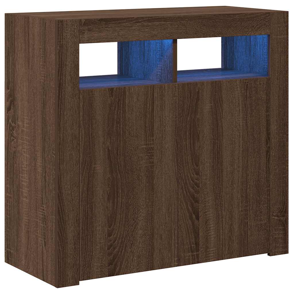 Aparador - Mueble de almacenamiento 80 Roble