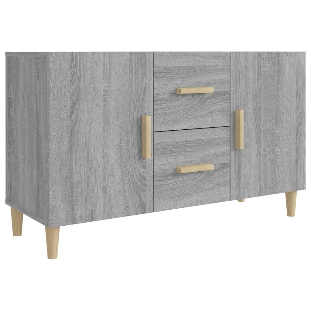 Aparador - Mueble de almacenamiento 100 Roble/ Gris