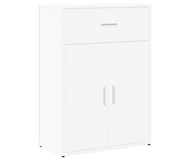 Aparador - mueble de almacenamiento madera de ingeniería blanco 60x30x84 cm es4401