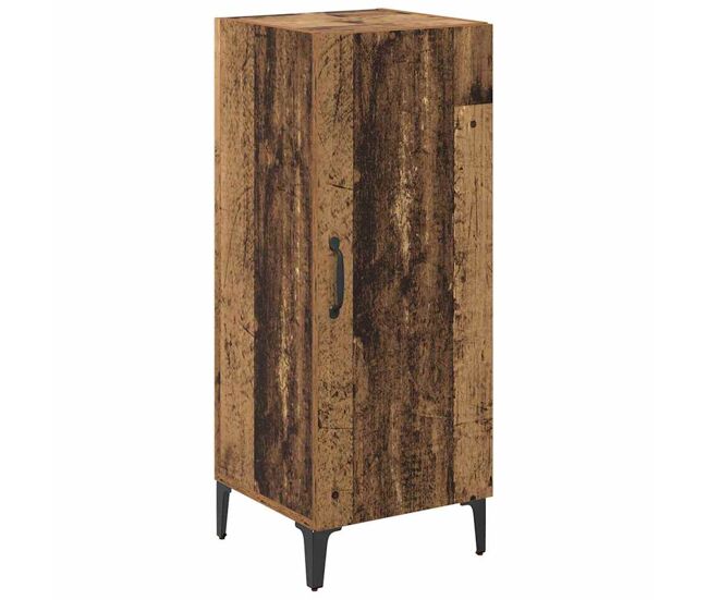 Aparador - mueble de almacenamiento madera vieja 34,5 x 34 x 90 cm madera de ingeniería es4679