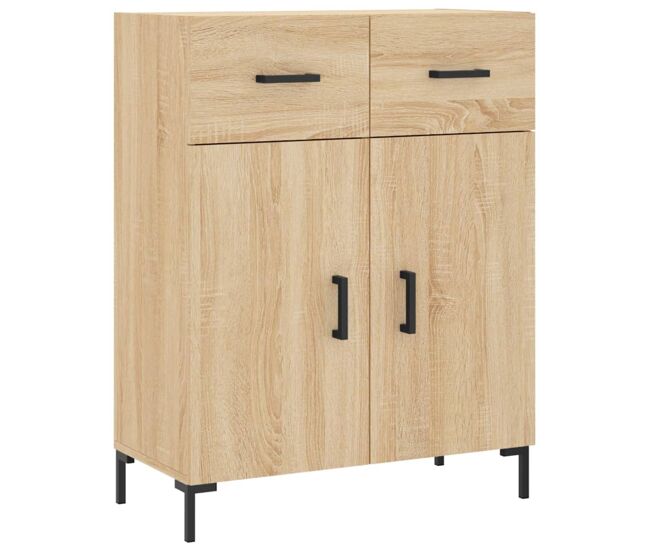 Aparador - mueble de almacenamiento de madera de ingeniería roble sonoma 69,5x34x90 cm es3772