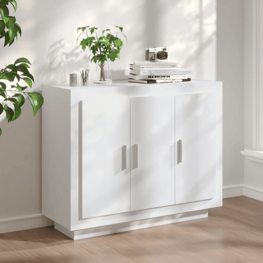 Aparador - Bufete - Móvei de apoio 92x35x75 cm madeira processada branco pt2532