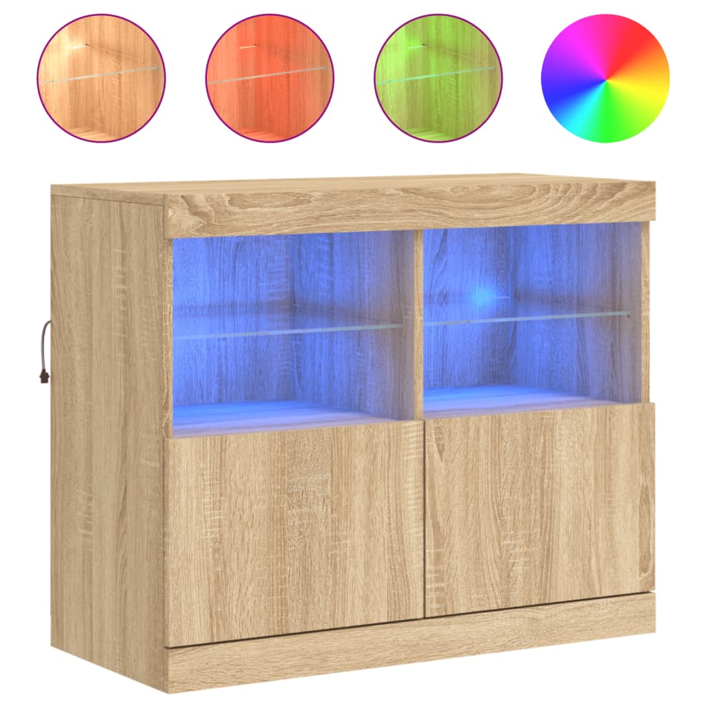 Aparador - Mueble de almacenamiento 81 Madera Clara