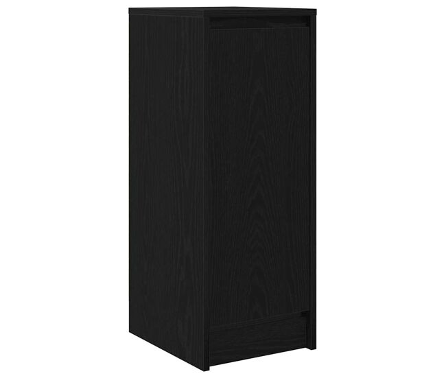 Aparador - mueble de almacenamiento de madera de roble negro 29,5x34x76 cm es3822