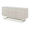 Armário baixo Boxholm com 3 portas 120x30x55 cm Cor areia en.casa