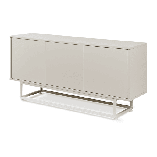 Armário baixo Boxholm com 3 portas 120x30x55 cm Cor areia en.casa Armário baixo Boxholm com 3 portas 120x30x55 cm Cor areia en.casa