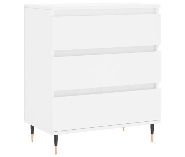 Aparador - mueble de almacenamiento de madera contrachapada blanco 60x35x70 cm es2485