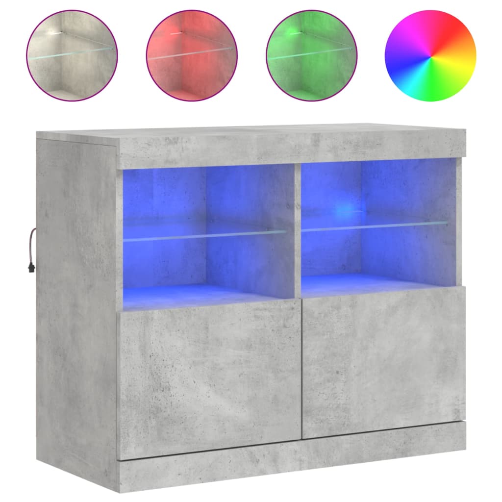 Aparador - Mueble de almacenamiento 81 Gris