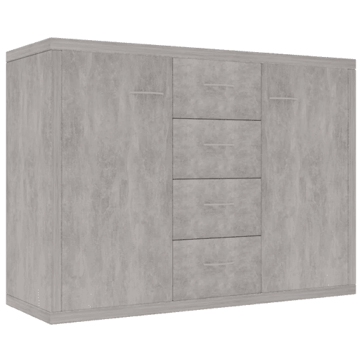Aparador - Bufete - Móvei de apoio 88x30x65 cm contraplacado cinzento cimento pt2850