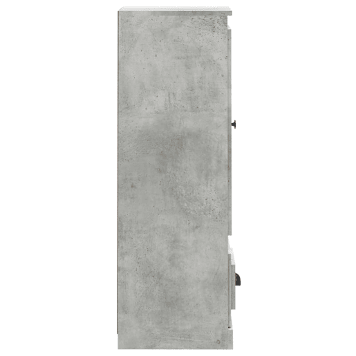 Aparador - Bufete - Móvei de apoio alto 36x35,5x103,5 cm derivados madeira cinza cimento pt4312