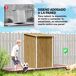 Caseta de Jardín Acero Galvanizado Outsunny Caseta de Jardín Acero Galvanizado Outsunny Marron