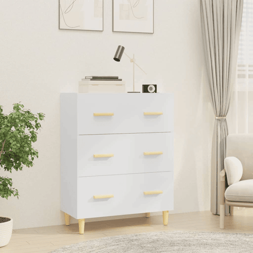 Aparador - Bufete - Móvei de apoio 70x34x90 cm derivados de madeira branco pt2511
