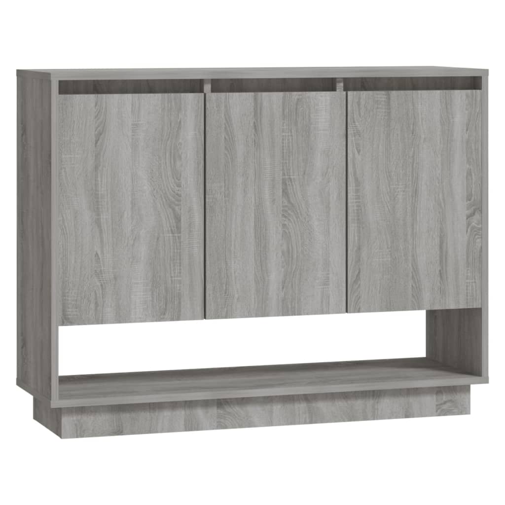 Aparador - Mueble de almacenamiento 97 Roble/ Gris